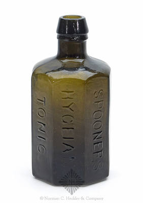 "Spooners / Hygeian / Tonic / New-York / Price $ 1.00" Medicine Bottle, AAM pg. 489