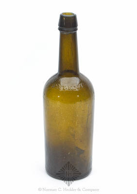 "Dyottville Glass Works Philada / Patent" Base Embossed Whiskey Bottle, Similar to H #188
