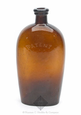 "Patent" Lettered Flask, Similar to GXV-16