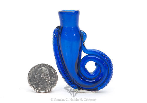 Freeblown Figural Scent Bottle, Similar in form and construction to MW plate 102, #9