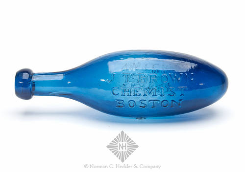 "J.T. Brown / Chemist / Boston" - "Double / Soda / Water" Bottle, Similar to H #2989 - UPDATE