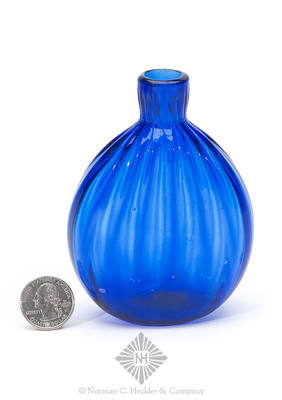 Pattern Molded Pocket Flask, Similar in form and construction to MW plate 98, #7
