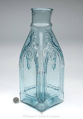 Cathedral Pickle Bottle, Similar to Z pg. 456, top left