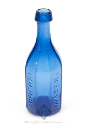 "Burgess / Mineral / Waters / N.O." Soda Water Bottle