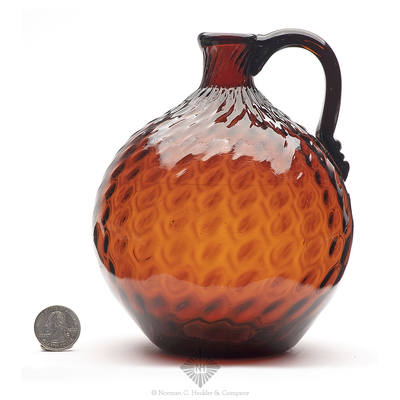 Pattern Molded Handled Jug, Similar in form and construction to MW color plate V, #5