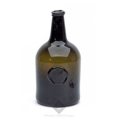 "W. / Daubeny / 1776" Applied Seal Wine Bottle