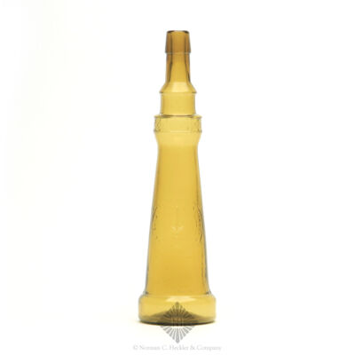 "Skilton Foote & Co's / Bunker Hill Pickles / Trade Mark" (Motif of Monument Fence & Barrels) Figural Lighthouse Bottle, Z pg. 376