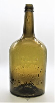 "Old / Virginia / Peach / Brandy" Bottle