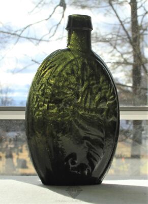 Cornucopia-Urn Pictorial Flask