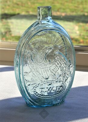 T.W.D. Masonic Eagle Historical Flask