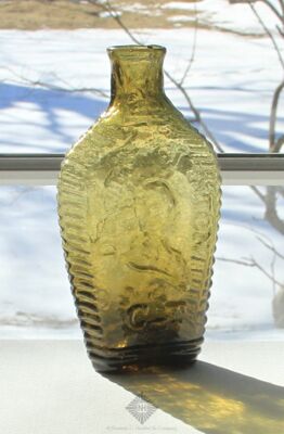 LaFayette/Dewitt Clinton Historical Flask