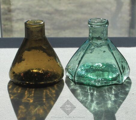 Two Early Ink Bottles