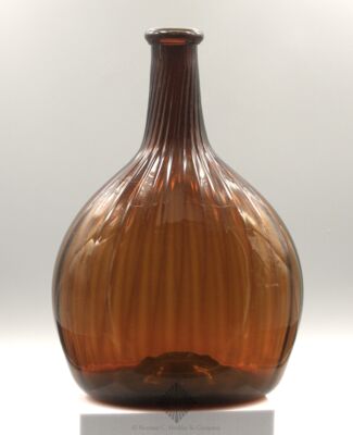 Midwestern Pattern Molded Chestnut Bottle