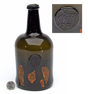 Moses Gill Sealed Wine Bottle