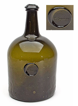 T. Sprigg Sealed Wine Bottle
